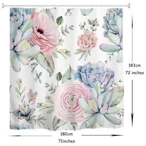 Succulent Shower Curtain